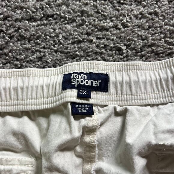 Reyn Spooner Chino Pants Tan Khaki Outdoor 100% Cotton Relaxed Drawstring Sz 2XL - Picture 5 of 8